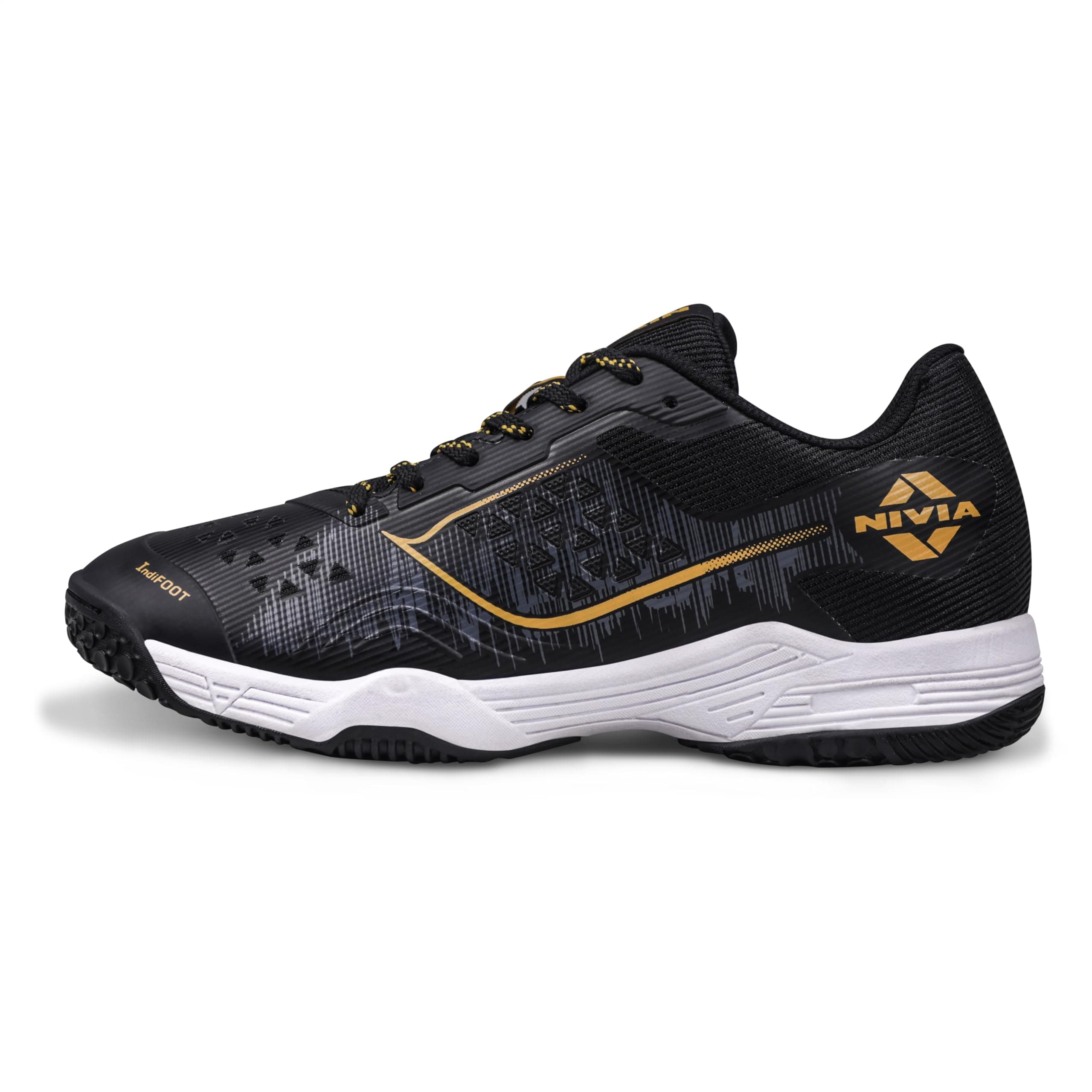 Nivia HY-Court 3.0 Badminton Shoe for Mens | Rubber Sole Shoes with Upper Mesh for Sports, Badminton, Volleyball, Squash, Table Tennis, Nonmarking Sol...