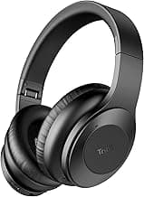 Tribit QuietPlus Wireless Bluetooth Headphones Over Ear with Mic,Active Noise Cancelling Headphone with 5.0 Bluetooth Technology,30 Hrs Playtime,CVC8.