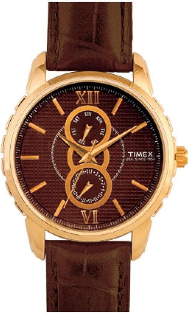 TIMEX E-Class Analog Brown Dial Men's Watch - E301