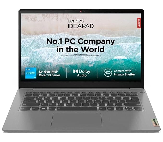 Lenovo IdeaPad 3 12th Gen Intel Core i3-1215U 14 Inch (35.5cm) FHD Thin & Light Laptop (8GB/512GB SSD/Windows 11/Office Home 2024/3months Game Pass/Ar...