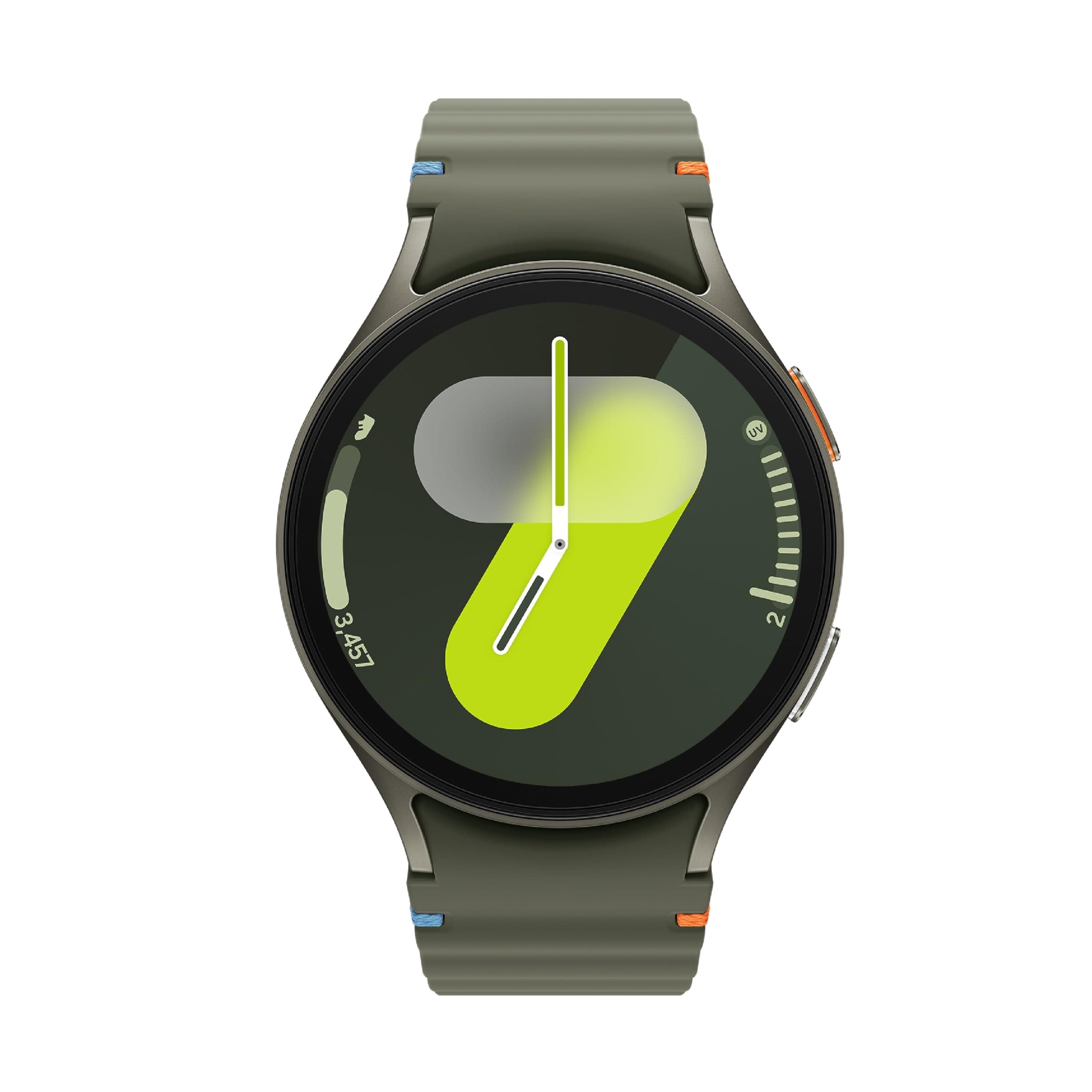 Samsung Galaxy Watch 7 (44mm, Green, BT) with 3nm Processor | Dual GPS | Sapphire Glass & Armour Aluminum | 5ATM & IP68 | HR, SpO2, BP & ECG Monitor