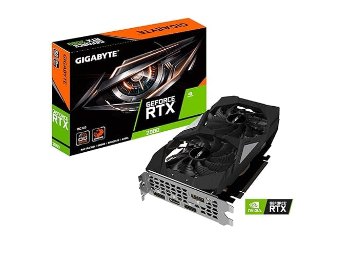 GIGABYTE Nvidia GeForce RTX 2060 pci_e OC 6GB GDDR5 Graphic Cards (GV-N2060OC-6GD) Graphics Cards