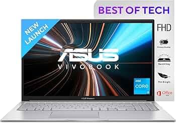 ASUS Vivobook 15, 15.6" FHD (1920 x 1080), Intel Core i3-1215U Processor 1.2 GHz, Thin & Light Laptop(16GB RAM/512GB SSD/Integrated Graphics/Windows 1...