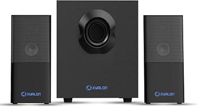 NEDIS (Designed in Netherlands) 30 Watt 2.1 USB Powered Stereo Speaker System with Wooden Subwoofer, Powerful Bass, HD Audio, 3.5 mm Aux Connectivity