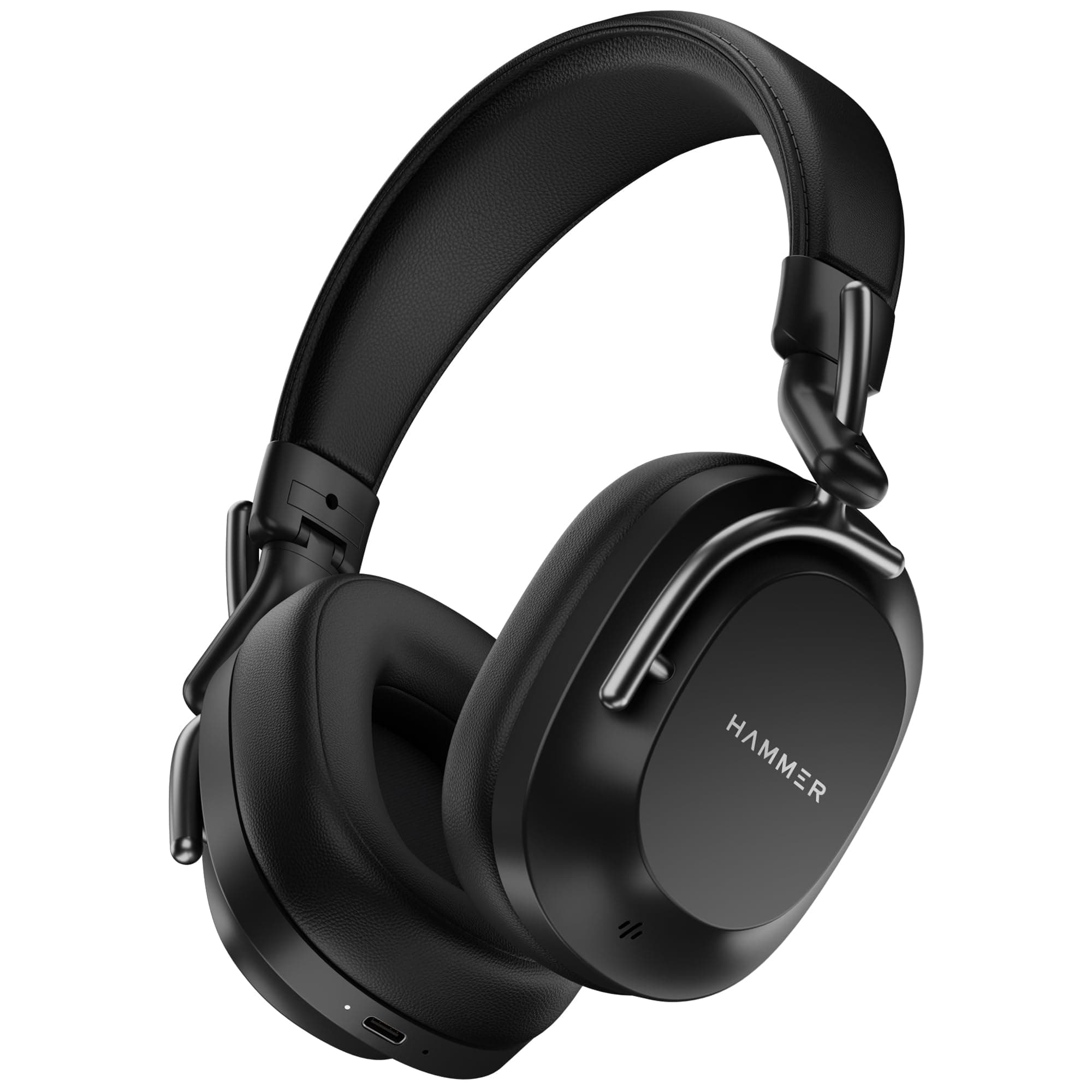 HAMMER Bash Pro 32 dB Hybrid ANC Over Ear Wireless Headphones, 4 Mics for Clear Calling, Charge 10mins = 300mins playtime, 40mm Driver, Transparency M...