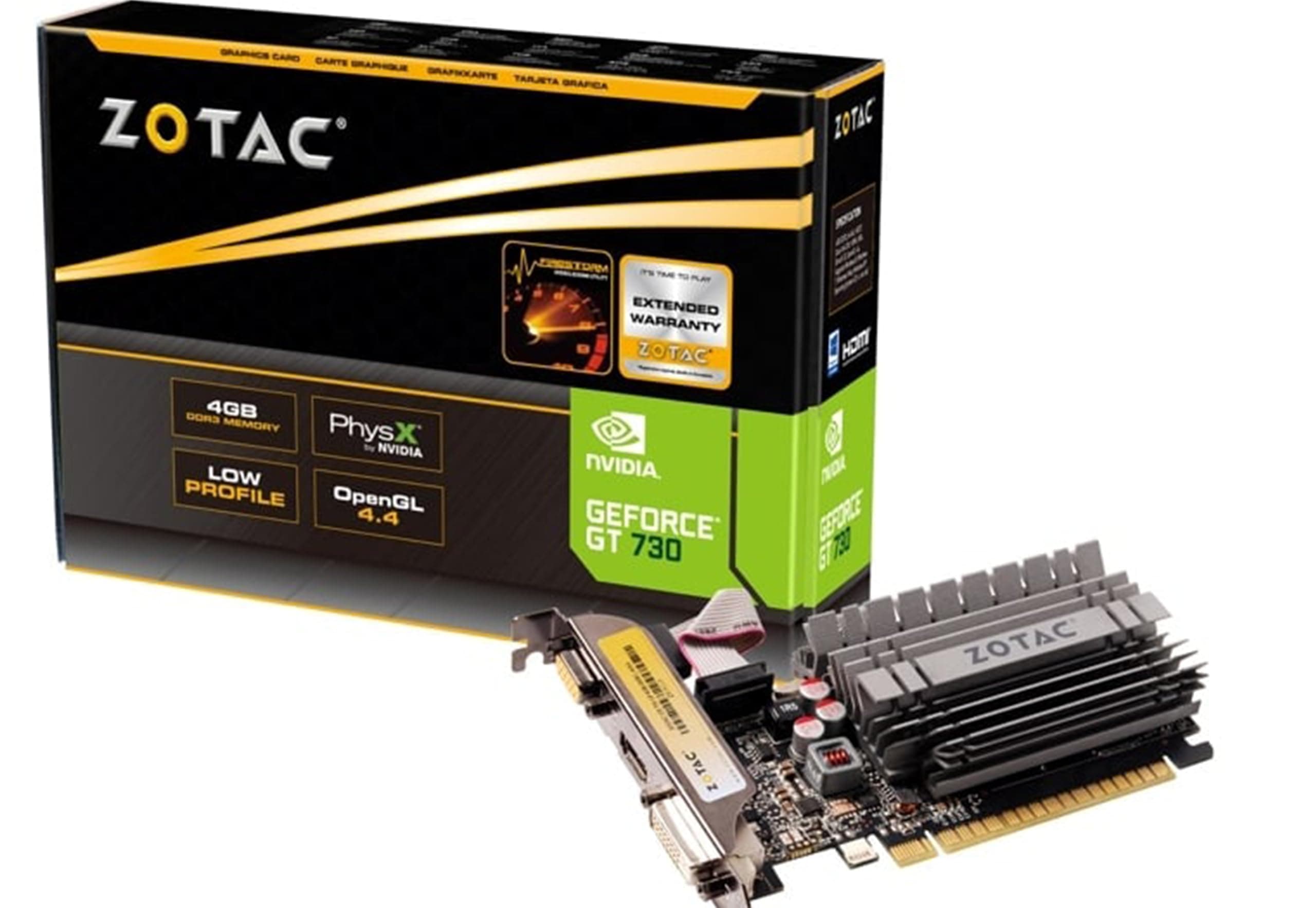ZOTAC GeForce GT 730 4GB DDR3 ZONE Edition Graphics Card with GeForce Experience
