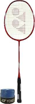 YONEX Arcsaber 71 Light Graphite Badminton Racket with Full Cover (77 Grams, 30 lbs Tension, Multicolour ) & ET 903 E Super Rubber Badminton Grip (Blue)