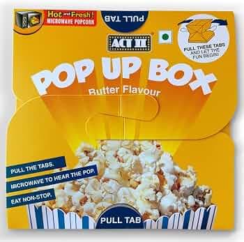 ACT II Microwave Butter Popcorn Pop up Box 100g