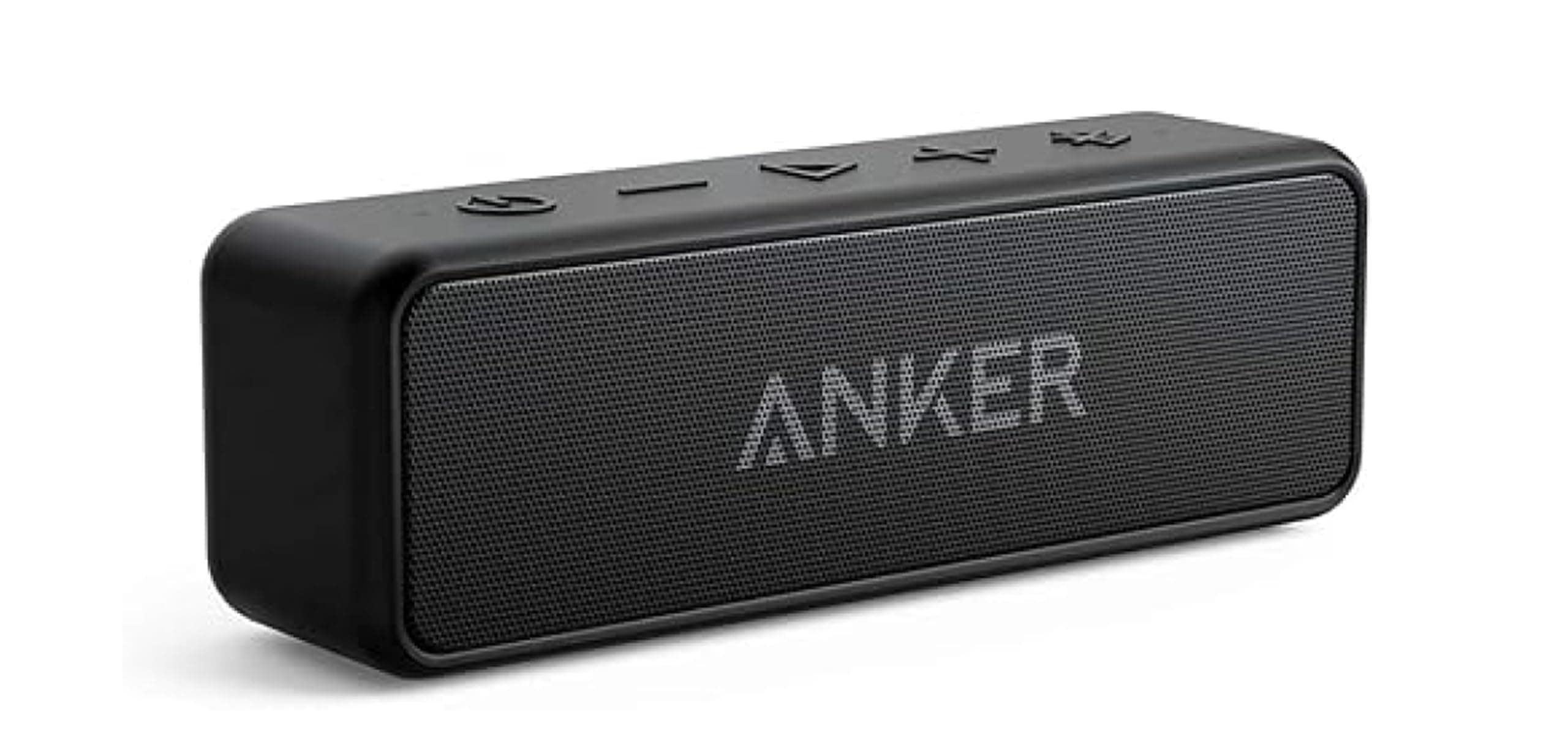 Anker Soundcore 2 Portable Bluetooth Speaker With Better Bass, 24-Hour Playtime, 66Ft Bluetooth Range, Ipx5 Water Resistance