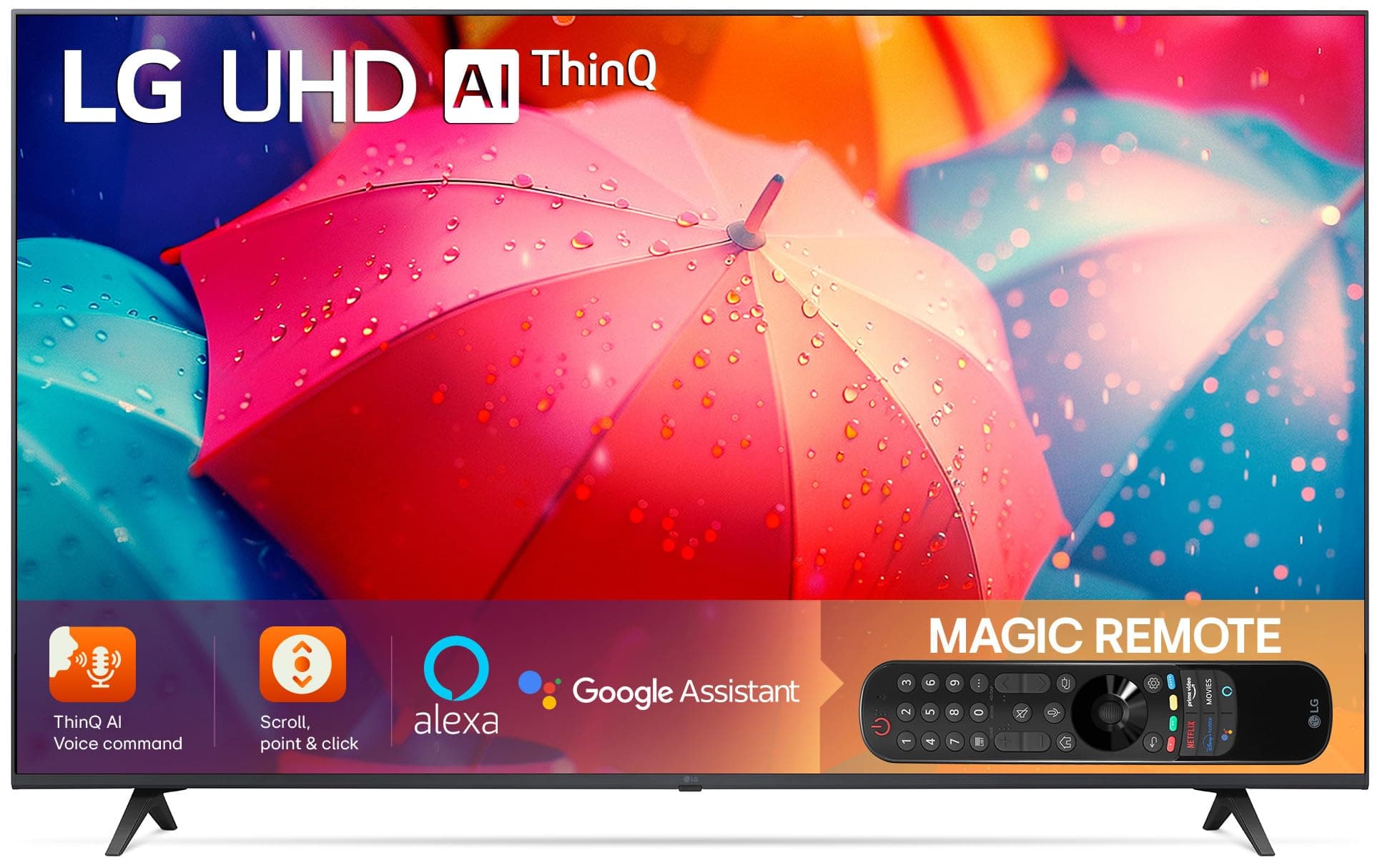 LG 108 cm (43 inches) 4K Ultra HD Smart LED TV 43UQ8020PSB (Dark Iron Gray)