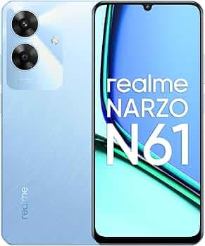 realme NARZO N61 (Voyage Blue,6GB RAM+128GB Storage) 90Hz Eye Comfort Display | IP54 Dust & Water Resistance | 48-Month Fluency | Charger in The Box
