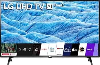 LG 139 cm (55 inches) 4K UHD Smart LED TV 55UM7290PTD (Ceramic BK + Dark Steel Silver)