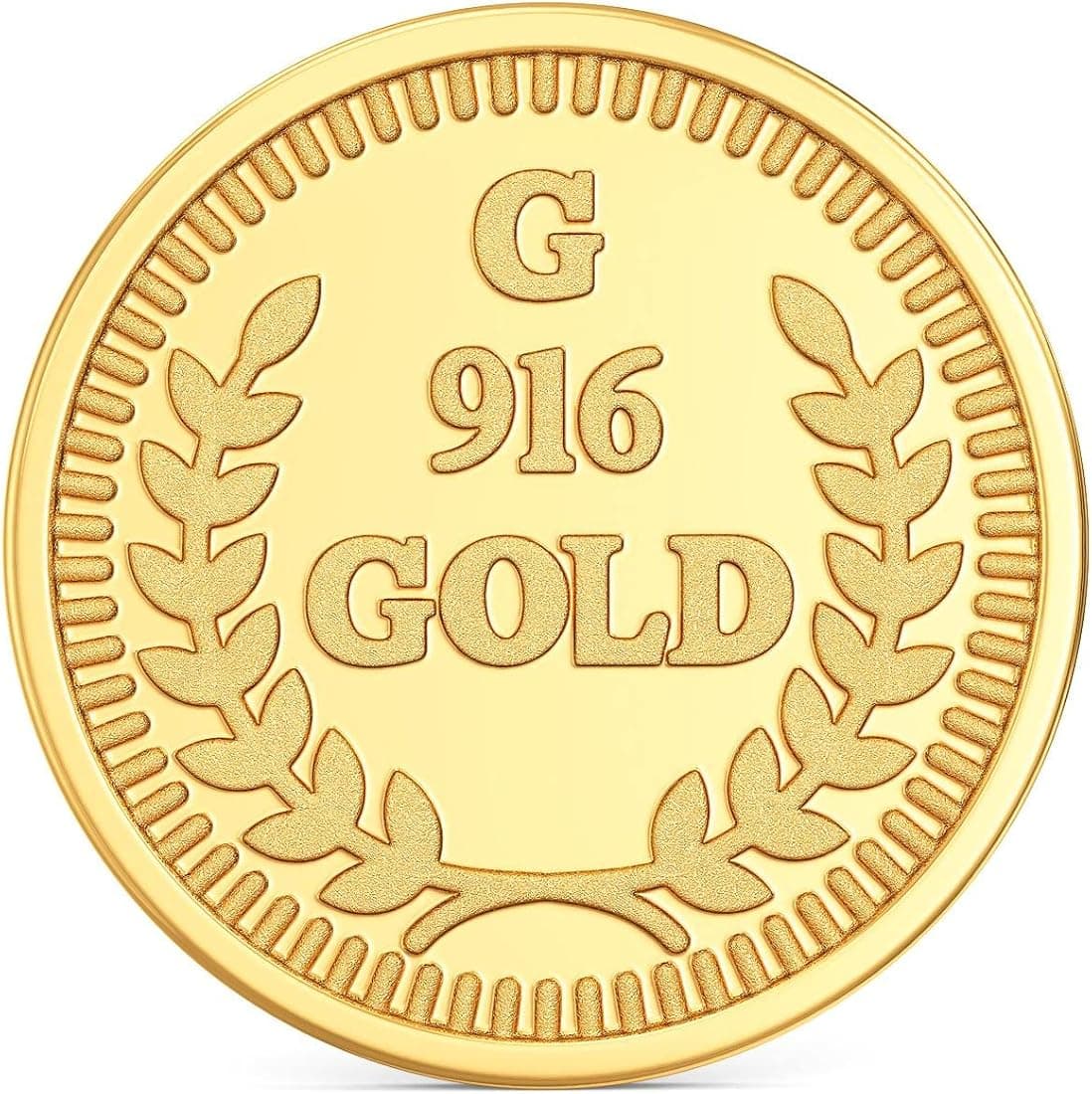 Joyalukkas 4 Gram (22 Kt) Leaf Design Gold Coin
