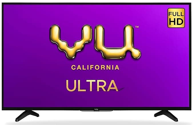 Vu 108 cm (43 inches) Full HD UltraAndroid LED TV 43GA (Black) (2019 Model) Smart Televisions