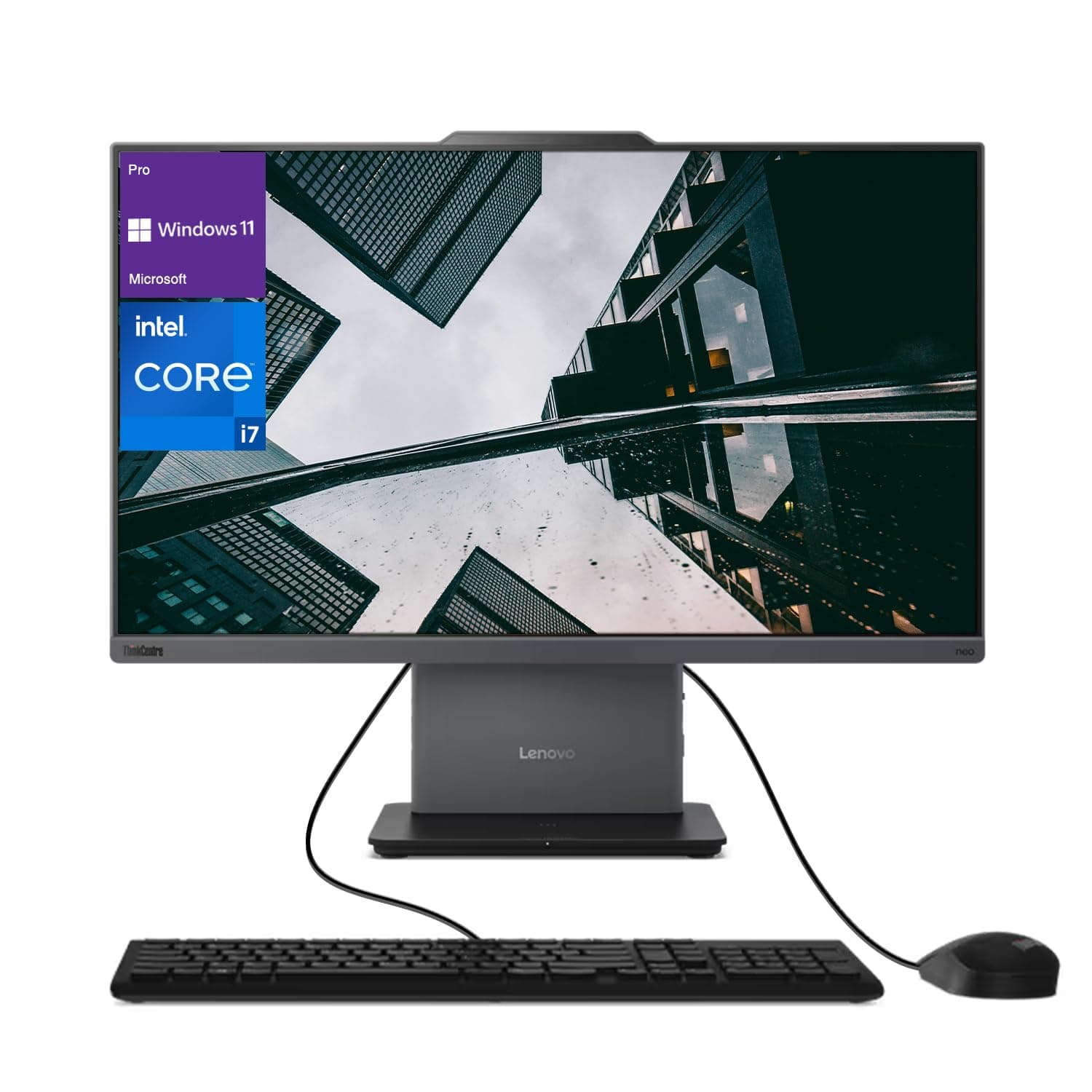 Lenovo ThinkCentre Neo 50a Business All-in-One, 23.8" FHD Anti-Glare Display, Intel Core i7-13620H, 32GB DDR5 RAM, 1TB SSD, Wired KB & Mouse, HDMI, RJ...