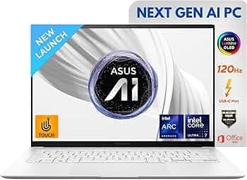 ASUS Zenbook S 14,3K OLED,Touch,120Hz, 500nits, Core Ultra 7 Processor (Series 2), Thin & Light Laptop(32GB RAM/1TB SSD/Windows 11/Office Home/72Whr B...