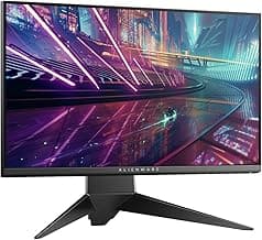 Dell Alienware 25 inch (63.5cm) Full HD Gaming Monitor with HDMI and DP Ports, IPS Panel, 240Hz, 1ms, AMD Free Sync, Tilt, Swivel, Height-Adjustable- 