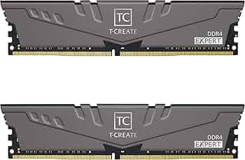 TEAMGROUP T-Create Expert overclocking 10L DDR4 16GB Kit (2 x 8GB) 3200MHz (PC4 25600) CL16 Desktop Memory Module Ram - TTCED416G3200HC16FDC01