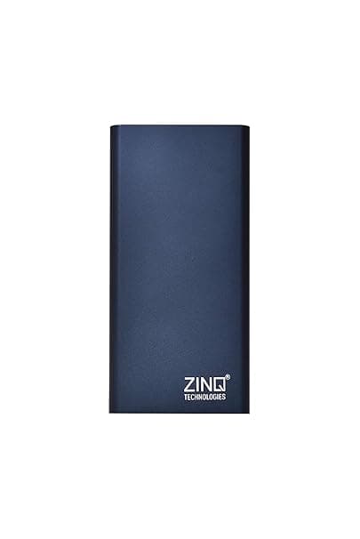 Zinq Technologies Z10KPMQ 10000mAh Lithium Polymer Fast-Charge Power Bank with Dual Output and Type C Input (Blue) Power Banks