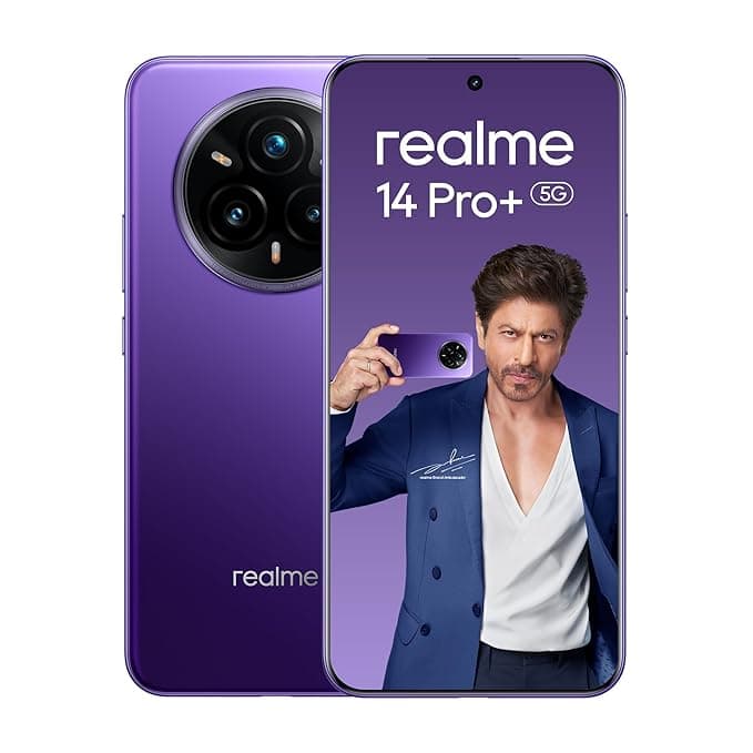realme 14 Pro+ Smartphone 8+128GB, 6.83-inch Screen, 120Hz Display, 6000mAh Battery, 140MP, Qualcomm Snapdragon 7s Gen 3 Mobile Platform, ArmorShell Protection, IP69