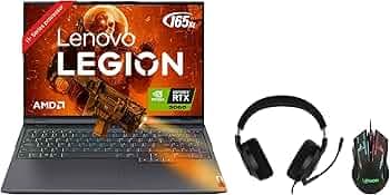 Lenovo Legion 5 Pro AMD Ryzen 7 6800H 16" (40.64cm) 500nits WQXGA Gaming Laptop (16GB/1TB SSD/6GB RTX 3060/165Hz/Win11/RGB Backlit/3Yr Warranty/Grey/2...