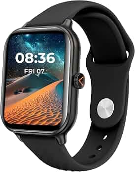 (Refurbished) beatXP Unbound Nova 1.96 AMOLED Bluetooth Calling Smart Watch, Rotary Crown, 410 * 502 px, 500 Nits, 60Hz Refresh Rate, Always On Displa...
