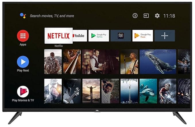 TCL 163.9 cm (65 inches)  AI 4K Ultra HD Certified Android Smart LED TV 65P8S | Supreme with Farfield Voice Search (Black) (2019 Model) Smart Televisi