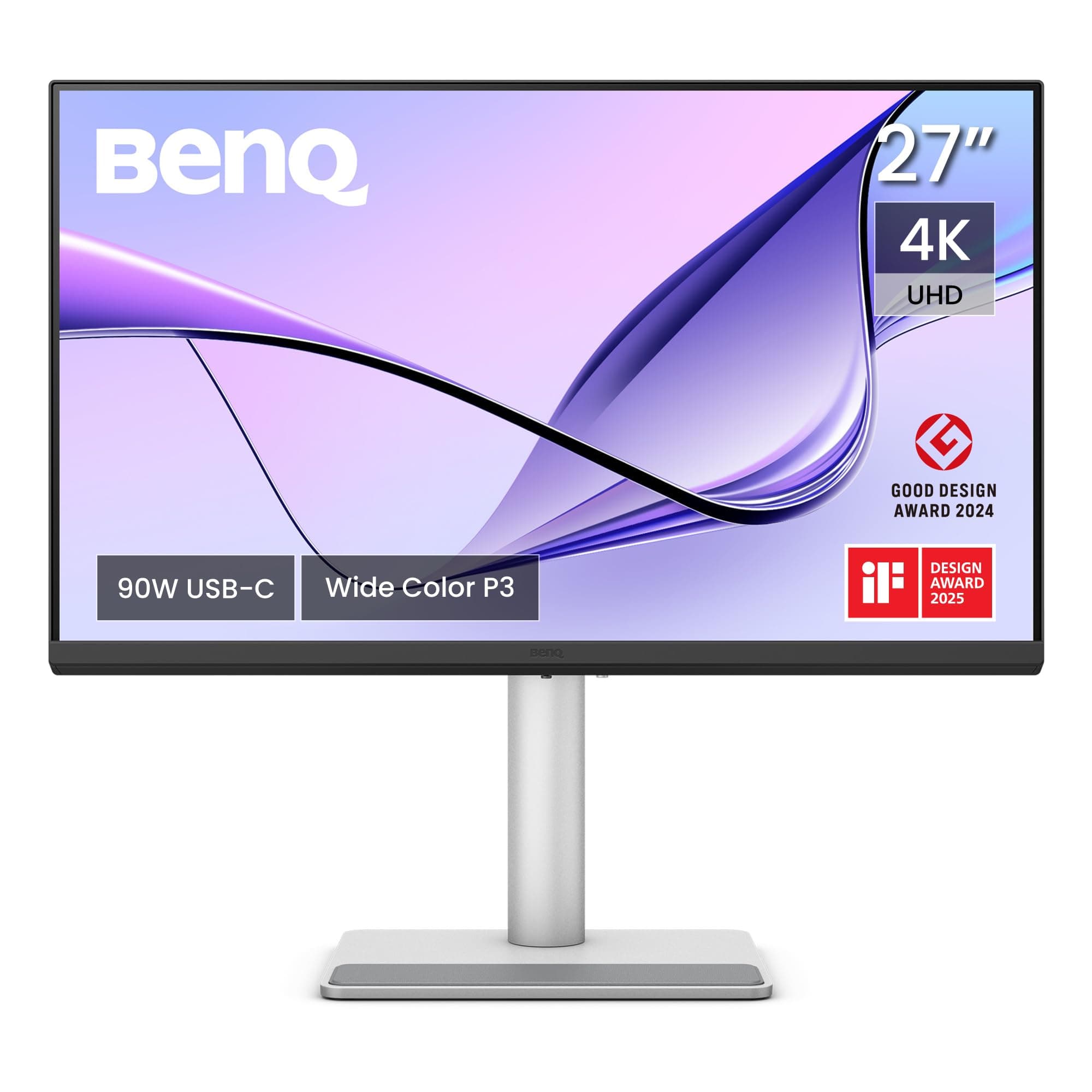 BenQ MA270U 27 4K 3840x2160 Monitor for Mac| P3 Color Gamut|Dual USB-C (90W PD)|Mac Color Match|USB Hub| Brightness & Volume Control on Mac| HAS Stand...