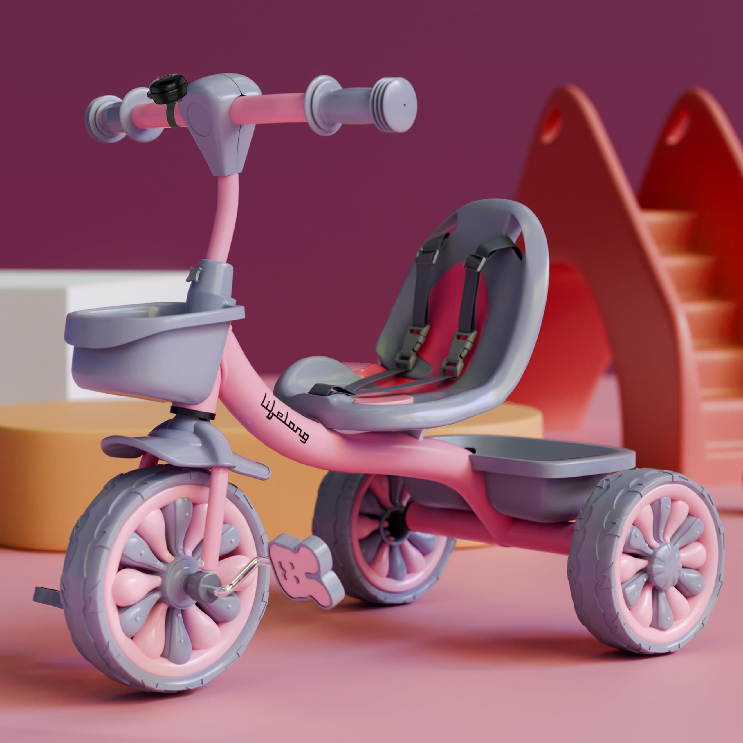 Lifelong Trike Cycle for Kids Cycle 2-5 Years - Tricycles for Boy & Girl - Baby Cycle - Bicycle for Kids - Bike for Kids with 3 EVA Wheels, Bell & Bas...