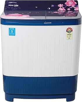 Voltas Beko Wtt80Dblg/Flrb5 8 Kg Top Load Semi Automatic Washing Machine