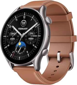 Amazfit GTR 4 New Smart Watch with 1.45 AMOLED Display, Bluetooth Calls, Zepp Aura, HR, Sleep, Stress, SpO2 Monitoring, 150+ Sports Modes, GPS, Music ...