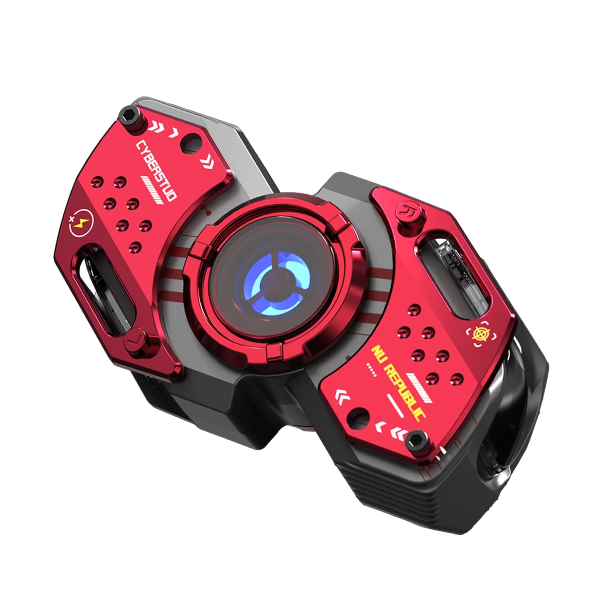 Nu Republic Cyberstud Spin Spinner Earbuds Bluetooth Wireless Earphones with X-Bass, ENC Technology, 70 Hrs Playtime, 13mm Dynamic Drivers, Fast Charg...