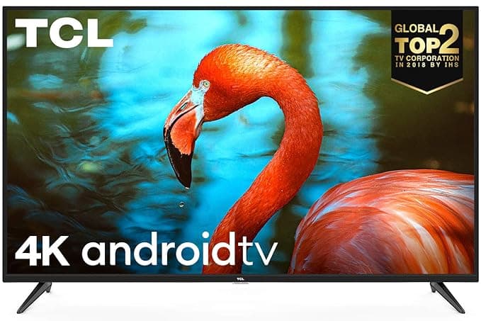 TCL 138.78 cm (55 inches)  AI 4K UHD Certified Android Smart LED TV 55P8 (Black) (2019 Model) Smart Televisions