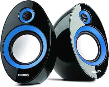 Philips SPA-60 2.0 Speaker System (Blue)