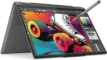 Lenovo Yoga 7 2-in-1 AMD Ryzen 7 8840HS 14"(35.5cm) WUXGA OLED 400Nits Convertible Laptop (16GB/1TB SSD/Windows 11/Office Home 2024/100% DCI-P3/Digita...