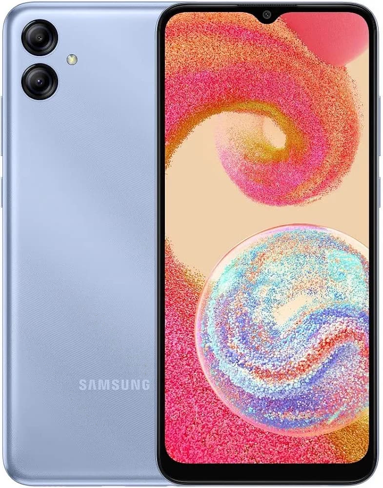 A04e 128 GB, 4 GB RAM, Light Blue, Mobile Phone