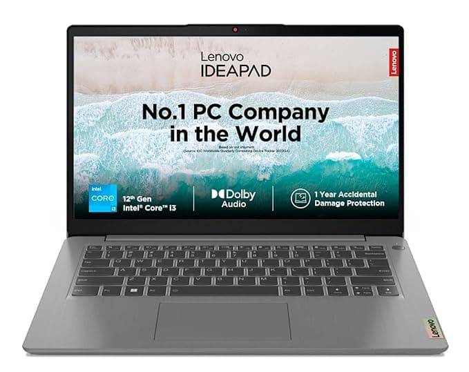 (Refurbished) Lenovo IdeaPad 3 12th Gen Intel Core i3-1215U 14 Inch (35.5cm) FHD Thin & Light Laptop (8GB/512GB SSD/Win 11/Office 2021/1Yr ADP Free/3m...