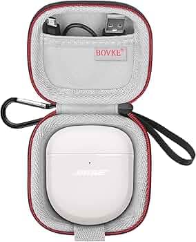 BOVKE Carrying Case for Bose QuietComfort Earbuds II/Bose QC Earbuds 2 / QuietComfort Ultra Earbuds Wireless Noise Cancelling in-Ear Headphones, Mesh ...