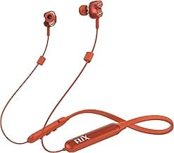 FLiX (Beetel) Blaze 210 Wireless Bluetooth v5.0 in Ear Neckband Earphones with with mic,Upto 13H Playtime,Magnetic Clips,Awarded Unique Design,24MM Ga
