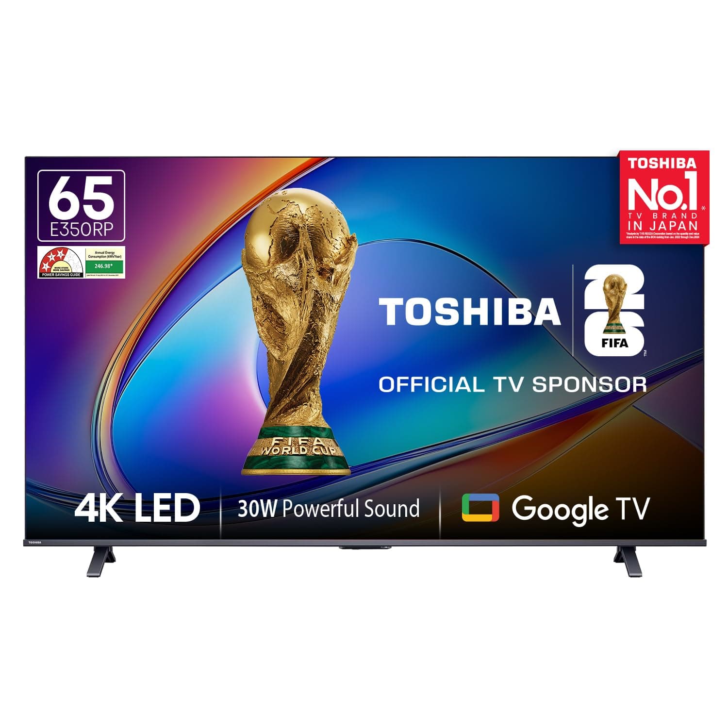 TOSHIBA 164 cm (65 inches) E350RP Series 4K Ultra HD Smart LED Google TV 65E350RP