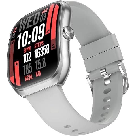 TIMEX Smart Progen 1.95" (4.95 cm) Curved AMOLED Display with Functional Crown and BT Calling Smartwatch for Unisex - TWTXW802T