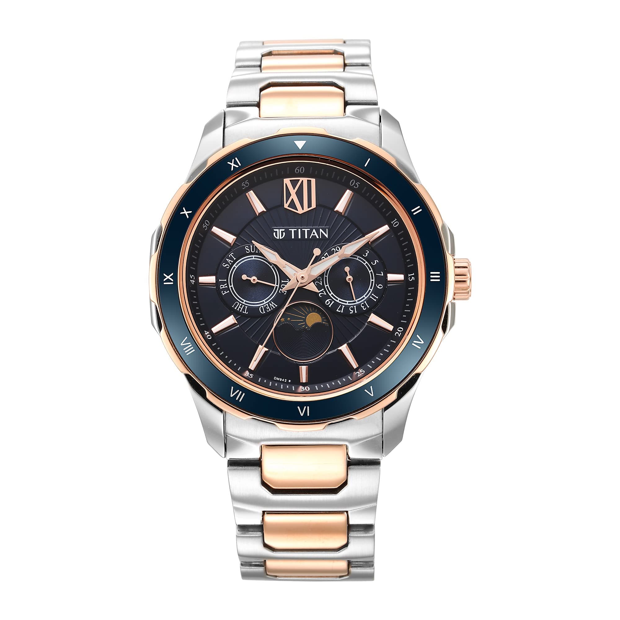Titan Analog Blue Dial Men's Watch-1688KM06