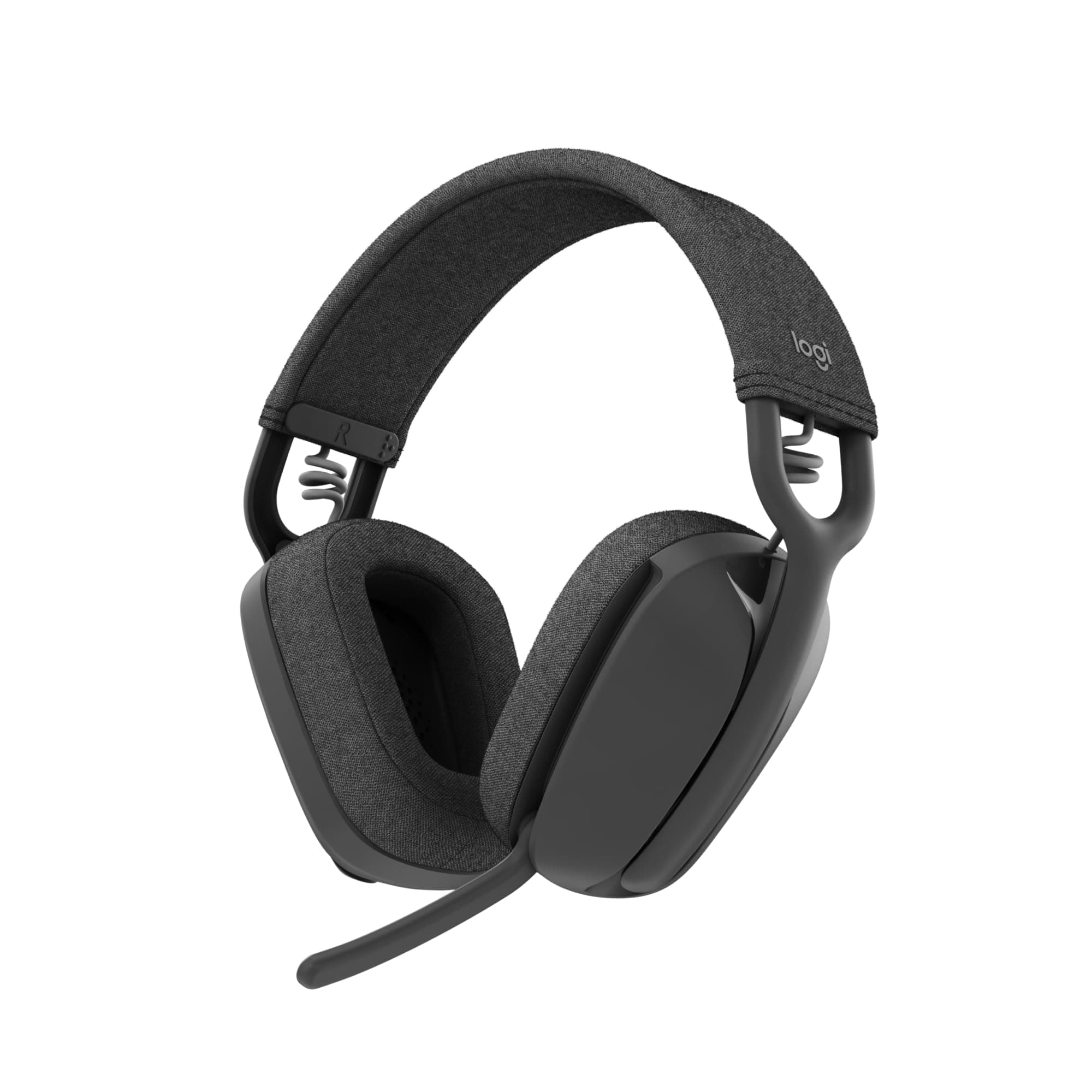 Logitech Zone Vibe 100 Lightweight Wireless Over-Ear Headphones with Noise-Cancelling Microphone, Advanced Multipoint Bluetooth Headset, Works with Teams, Google Meet, Zoom, Mac/PC - Graphite