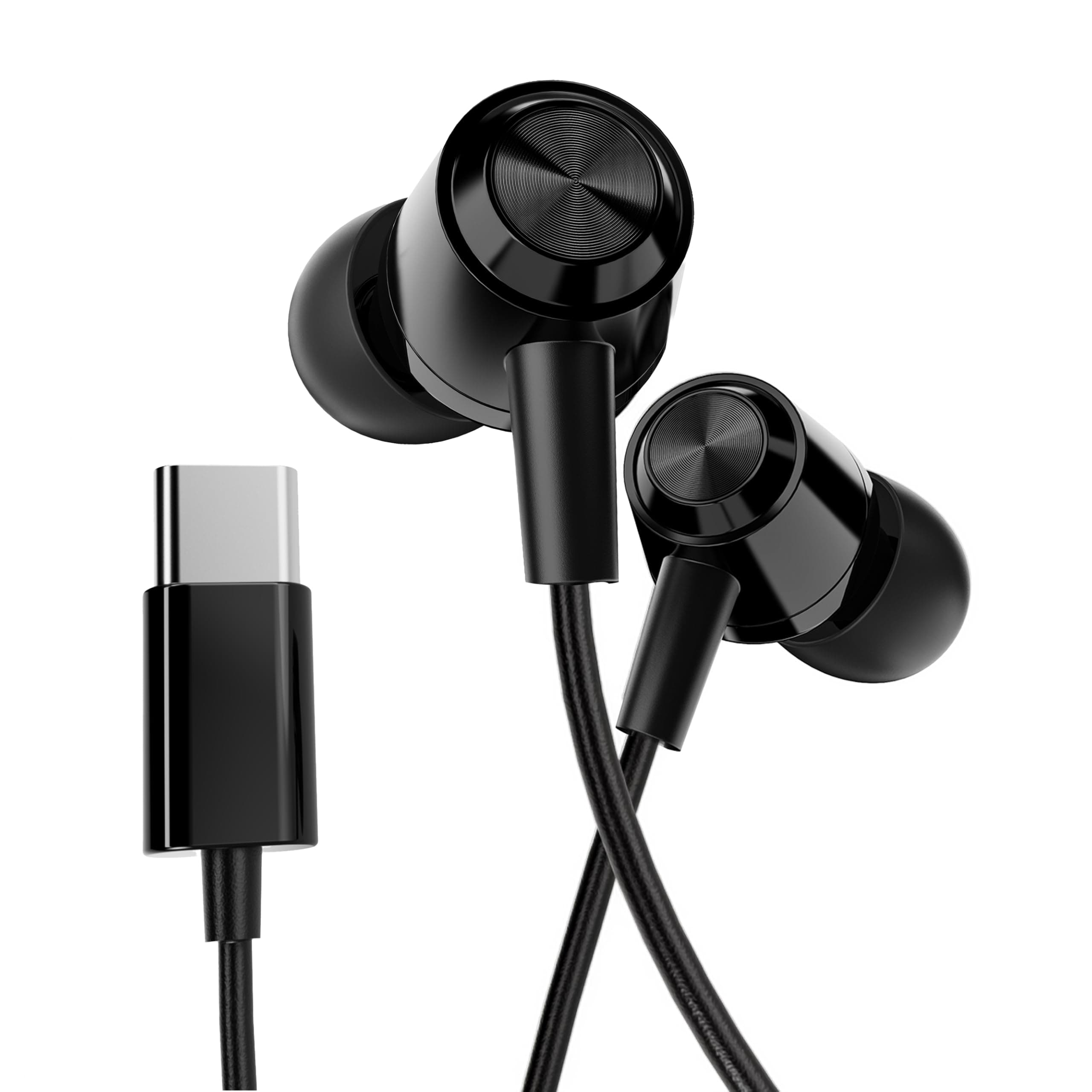 GOBOULT Newly Launched WiredX 500 Earphones with Type-C Input, 13mm Bass Drivers, Inline Controls, IPX5, Earphones Wired Headphones with mic