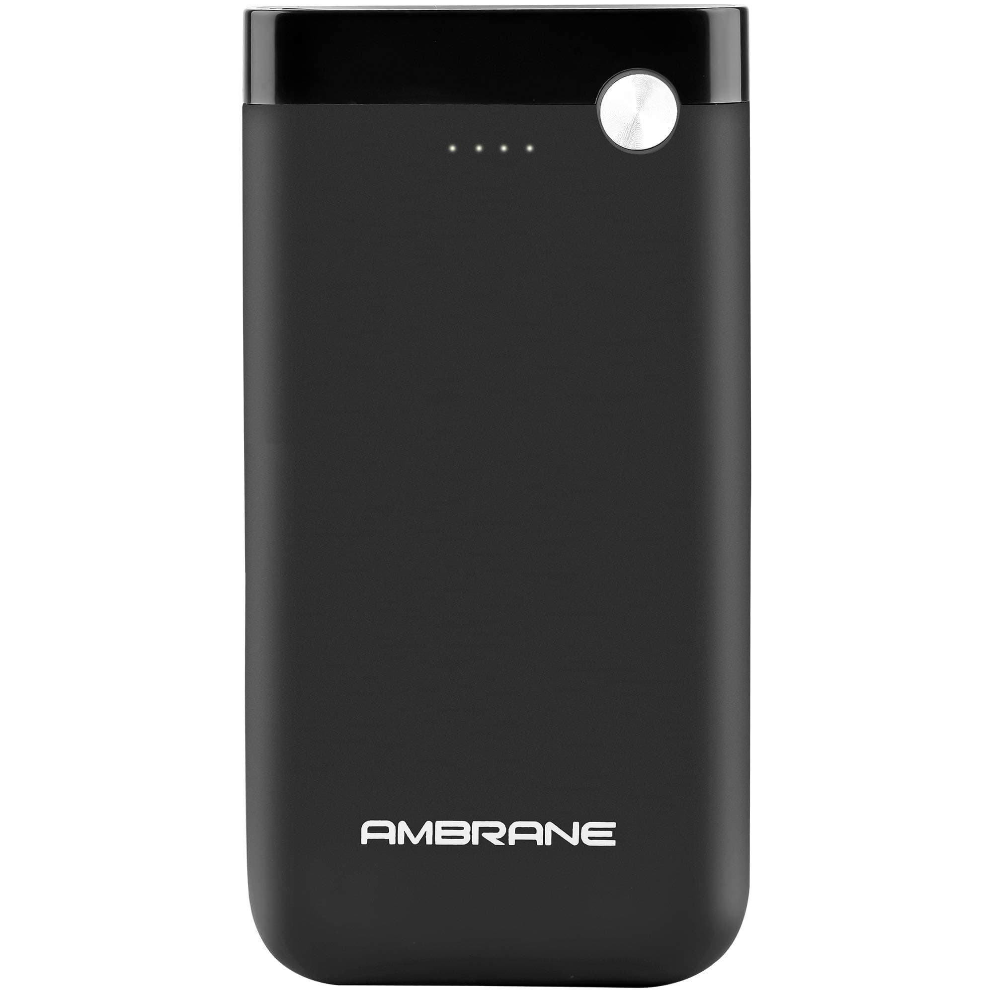 Ambrane 10000mAh Li-Polymer Powerbank with Fast Charging, Rubberized Finish & Compact Size (PP-11, Black) Power Banks