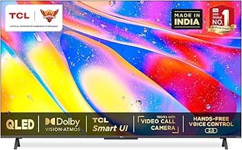 TCL 138.7 cm (55 inches) 4K Ultra HD Certified Android Smart QLED TV 55C725 (Black) (2021 Model)