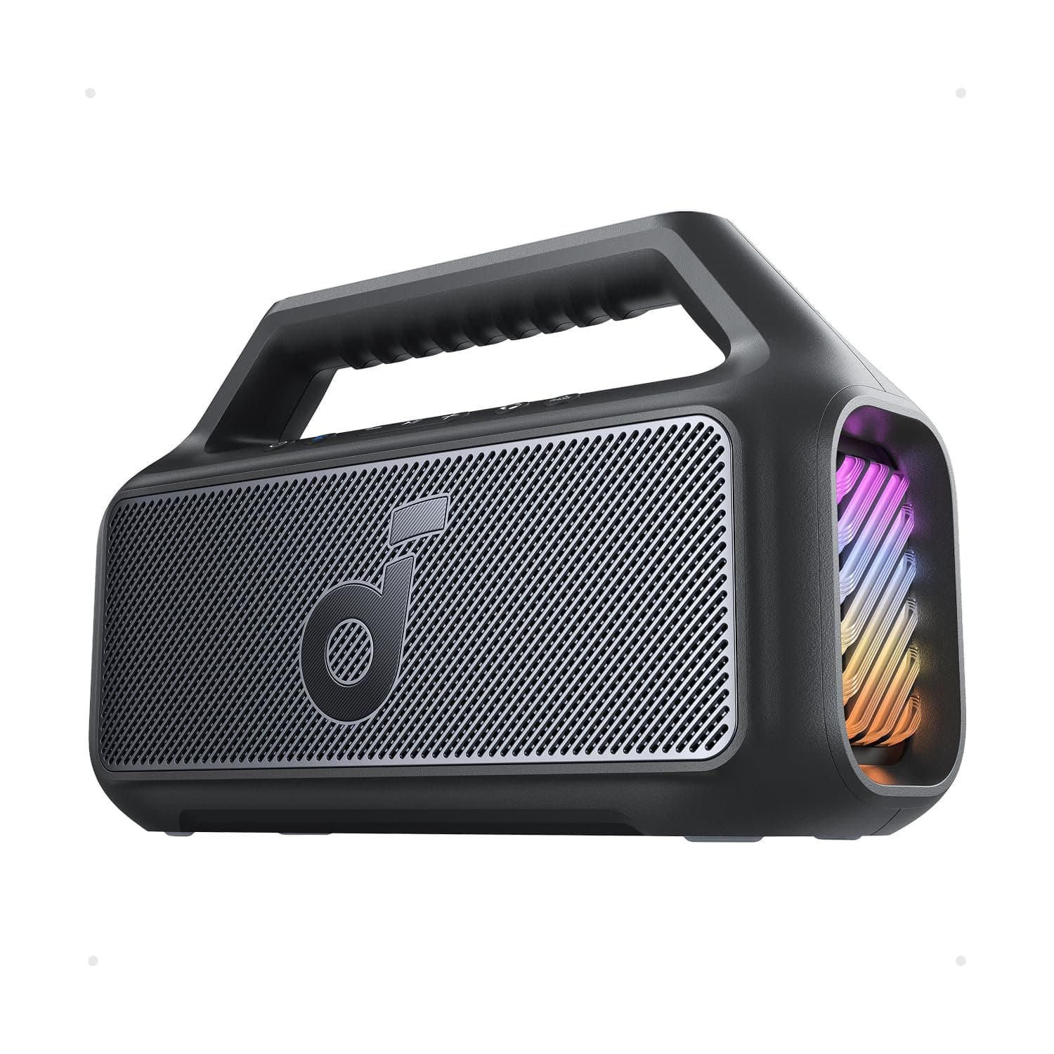 soundcore Boom 2 Portable Bluetooth Speaker, 80 W, Booming Sound with Subwoofer and BassUp 2.0, 24 Hours, IPX7, LED Light, USB-C, Personalised EQ for ...