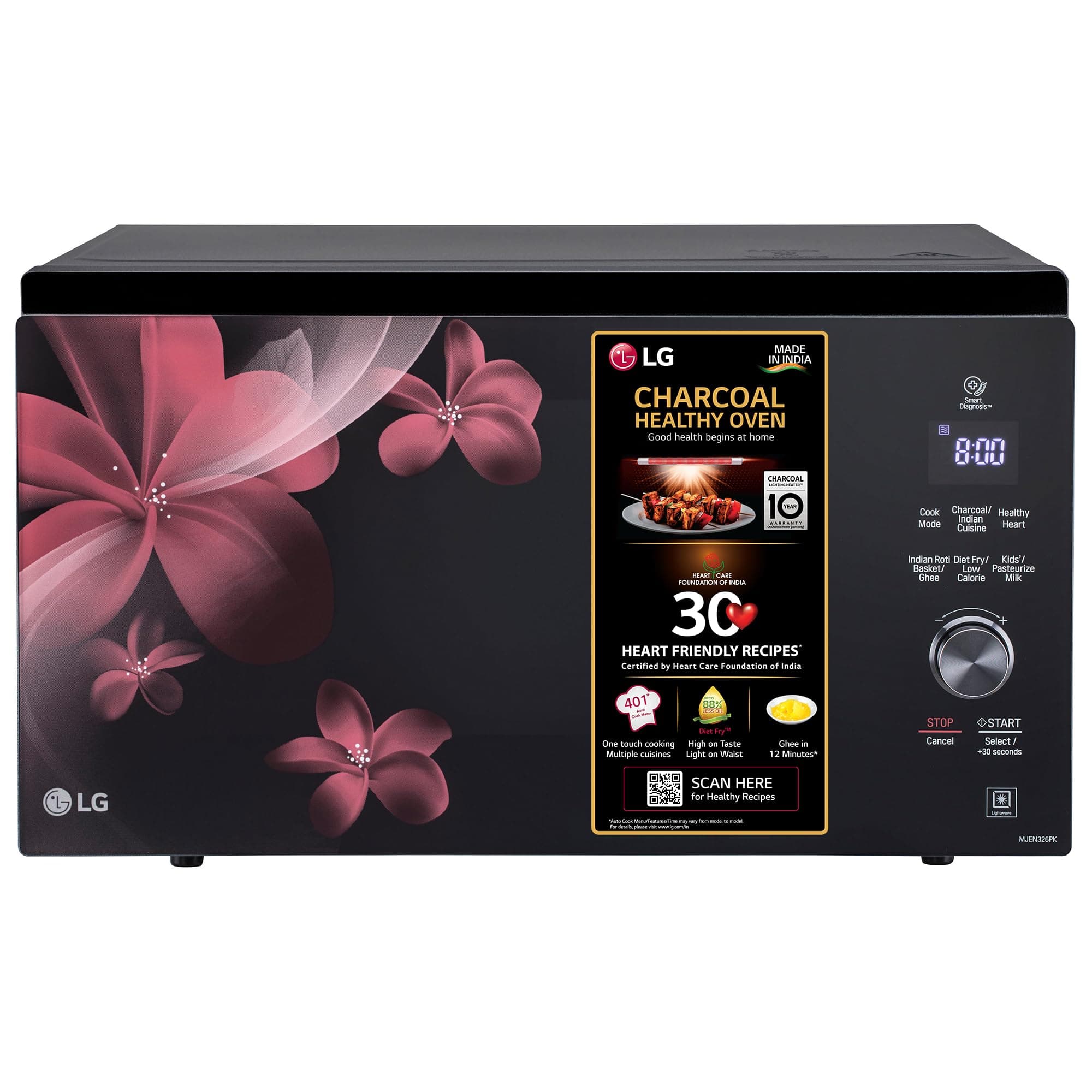 LG 32 L All in One Charcoal Convection Microwave Oven (MJEN326PK, Black)