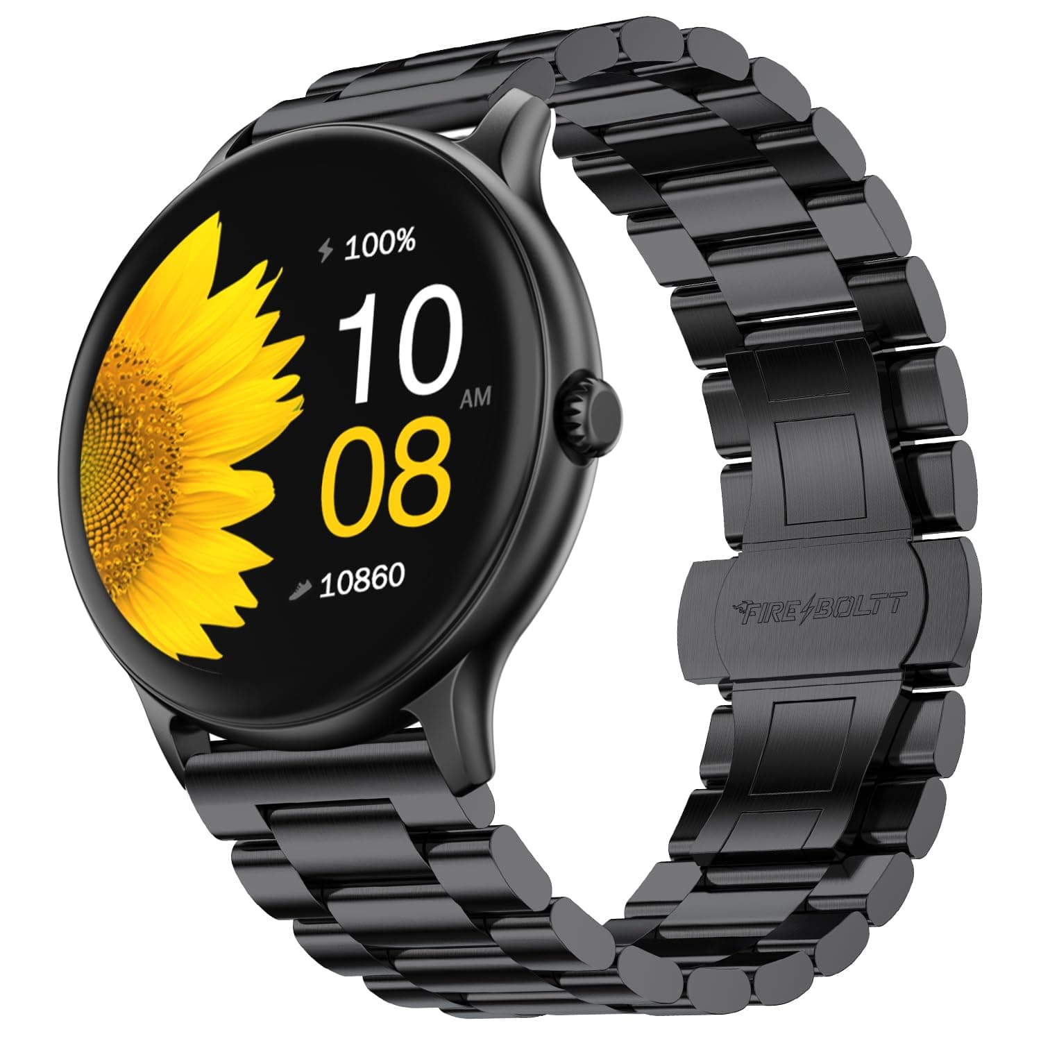 Fire-Boltt Newly Launched Phoenix Ultra Blaze Luxury Stainless Steel, Bluetooth Calling Smart Watch, AI Voice Assistant, Metal Body with 120+ Sports M...