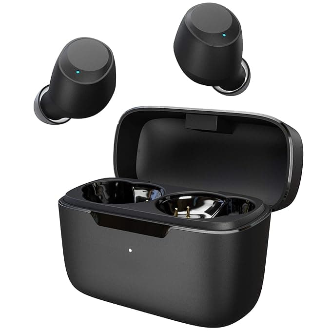 Ambrane Dots 11 Black True Bluetooth Wireless in Ear Earbuds with Mic Deep Bass and 20H Playtime, IPX5 Waterproof, Touch Controls, Compact Type-C Char